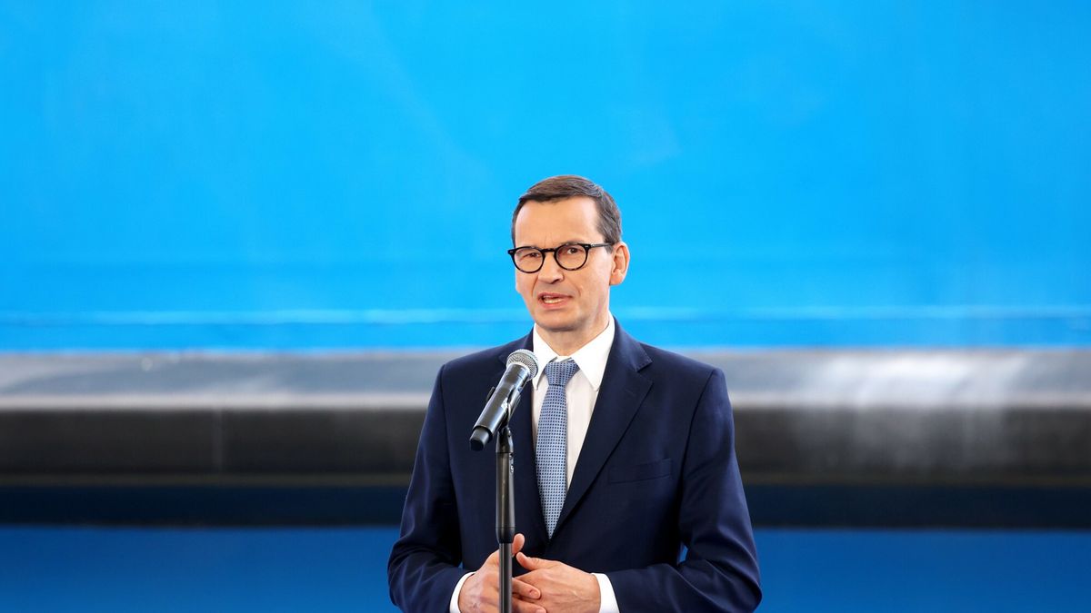 Otwarcie kana?u ?eglugowego przez Mierzej? Wi?lan?
Fot. Piotr Molecki/East News, Nowy Swiat (woj. pomorskie), 17.09.2022. Otwarcie kanalu zeglugowego przez Mierzeje Wislana z udzialem wladz panstwowych.

N/z: premier Mateusz Morawiecki
Piotr Molecki