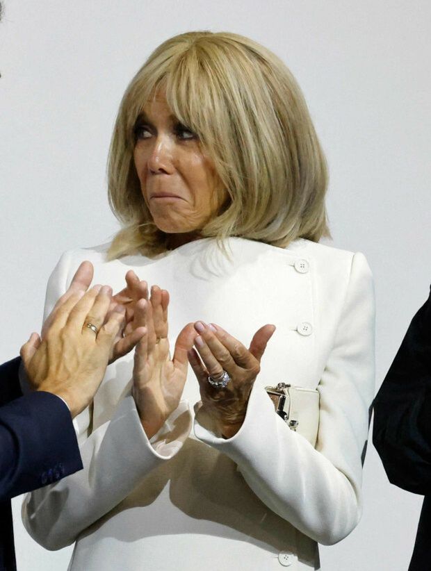 Brigitte i Emmanuel Macronowie w Singapurze