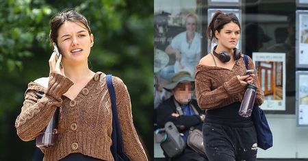 Naturalna Suri Cruise snuje się ulicami Nowego Jorku. Podobna do znanych rodziców?