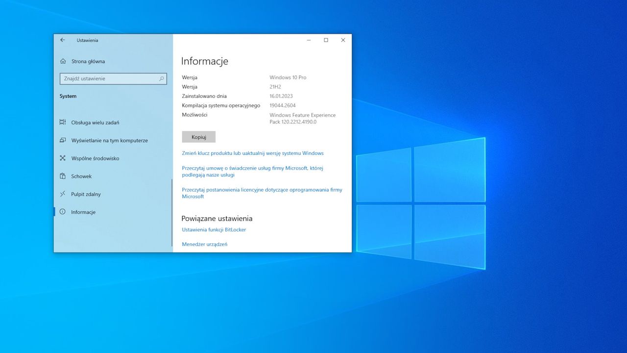 Masz Windows 10? Zbliża się koniec wsparcia dla wersji 21H2