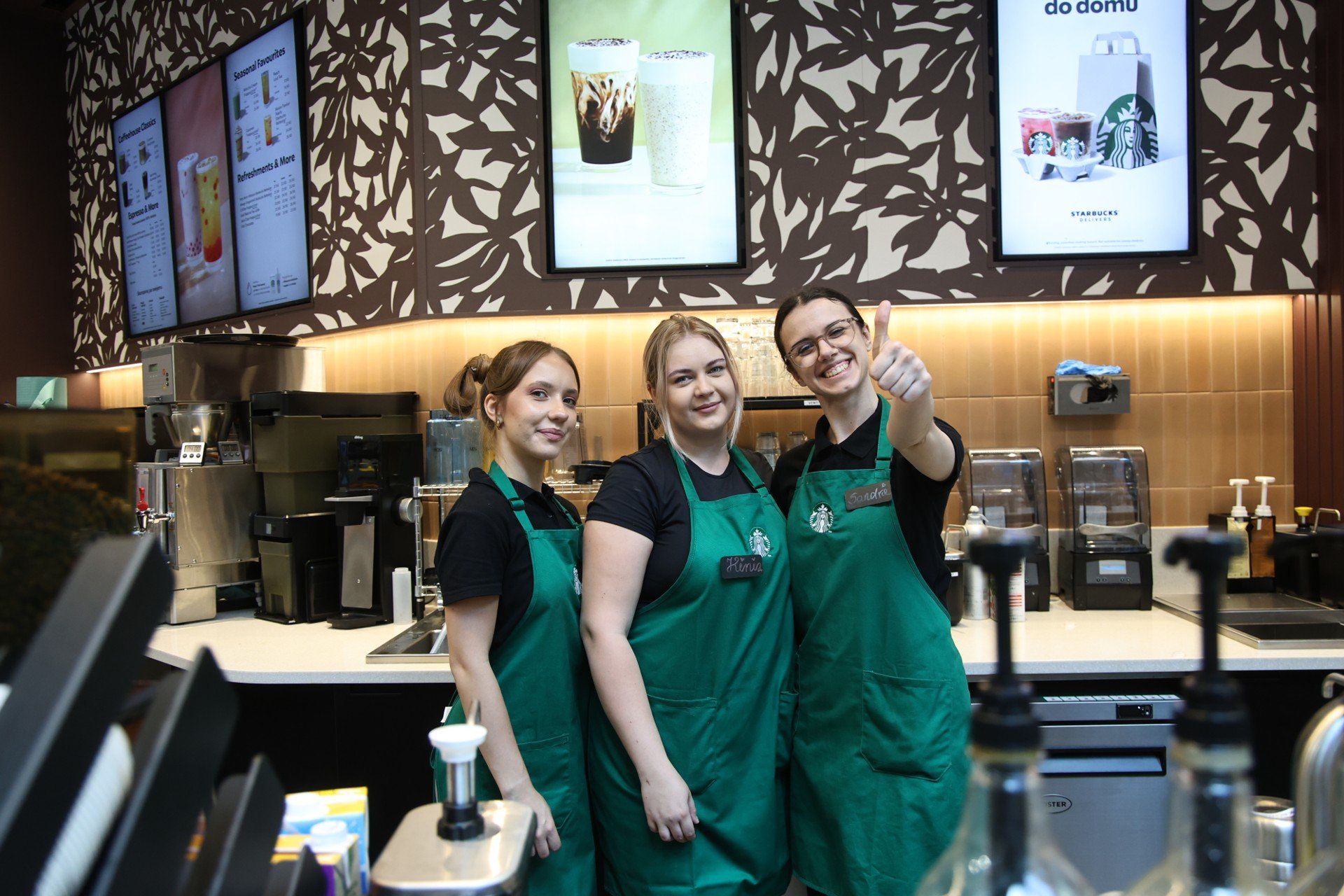 A tu sympatyczne ekspedientki - baristki