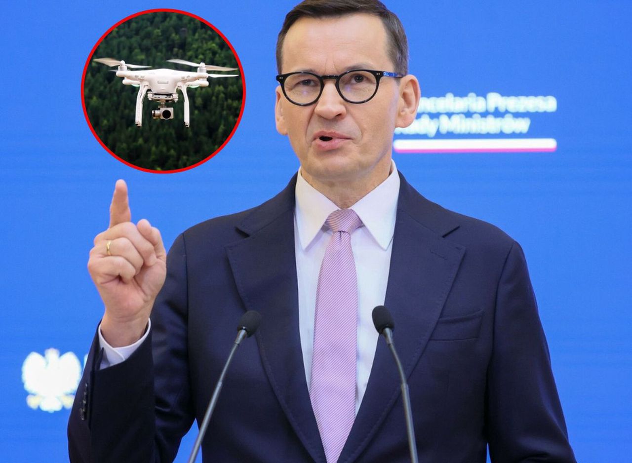 Kurs z obsługi dronów z kasy premiera. Morawiecki uznał, że to pilny wydatek