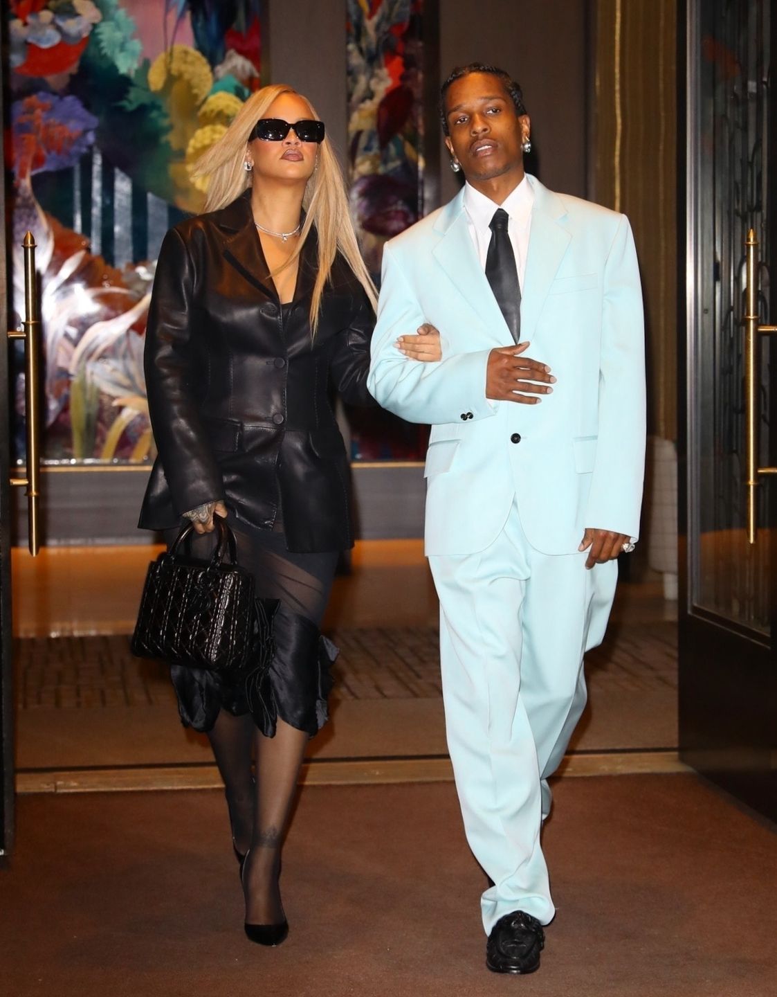 Rihanna and ASAP Rocky Light Up the Night for Her Brother's Graduation Dinner Party in NYCBlayzenPhotos / BACKGRID / Backgrid USA / ForumRihanna, ASAP Rocky, Rapper, Singer, New York, NYC, Style, Fashion, Brother, Family, Graduation Dinner, Event, Party, Celebrate, Celebration