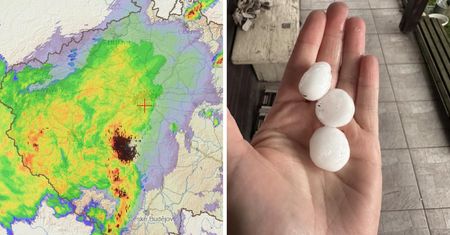Nawałnice nadciągają z południa. Czesi publikują mapy i zdjęcia