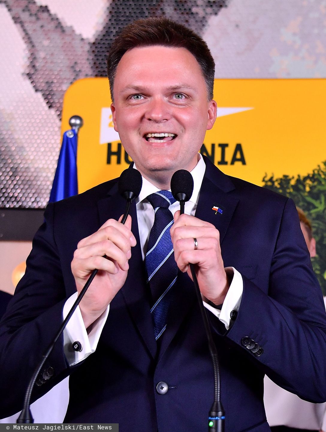 Szymon Hołownia zajął trzecie miejsce