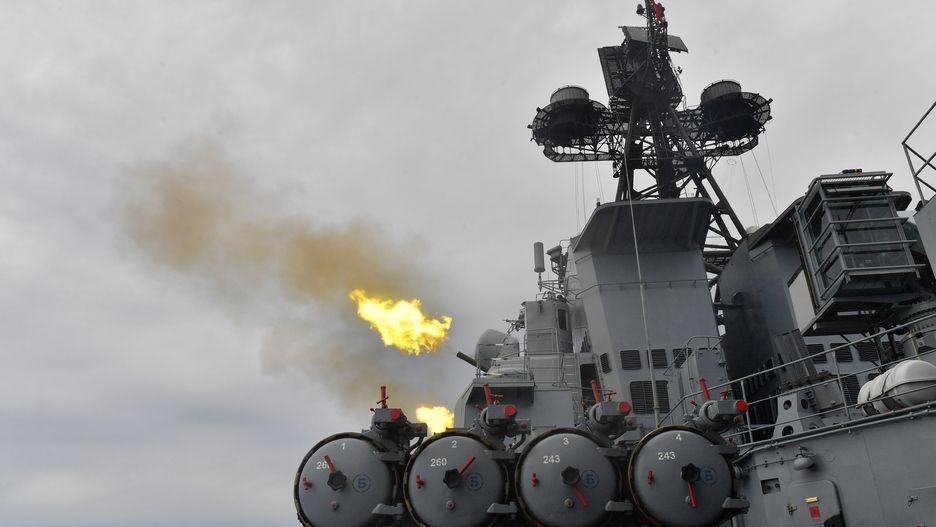 Command-staff exercise 'East-2022'
Komsomolskaya Pravda / Russian Look / Forum
Yuzhno-Sakhalinsk, Primorsky, Krai, Russia, Command-staff, exercise, East-2022, frigate, marshal, of, shaposhnik, Peter, the, Great, Bay, Sea, Japan, shooting, artillery, cannon, 20220905_gaf_rk39_083.jpg