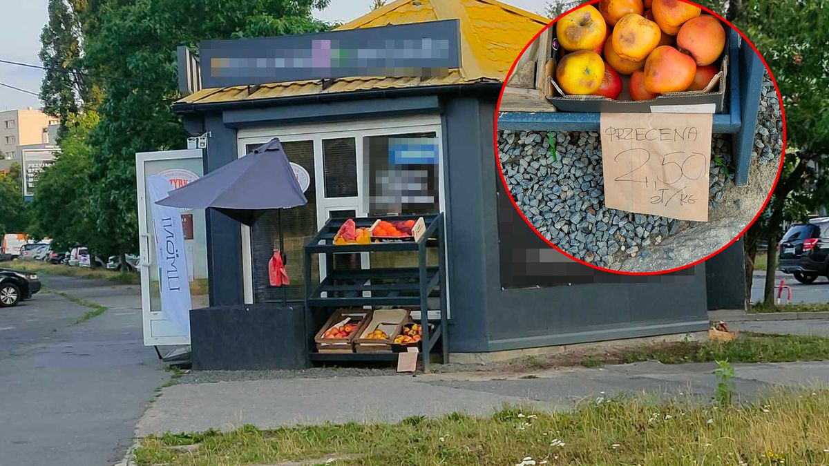 Jabłka oferowane przez sprzedawcę w jednym z warszawskich sklepów