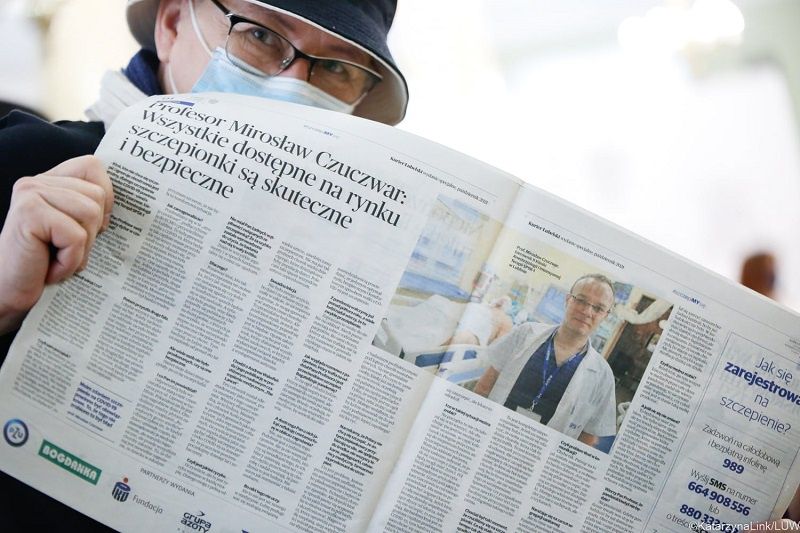Specjalne wydanie Kuriera Lubelskiego dotyczące szczepień trafi do mieszkańców woj. lubelskiego