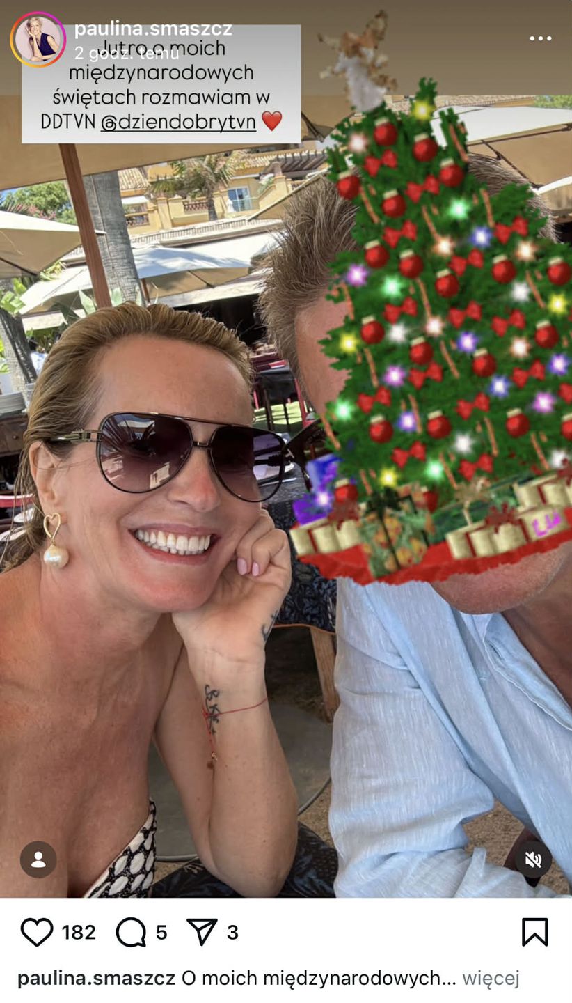 Paulina Smaszcz z partnerem (?)