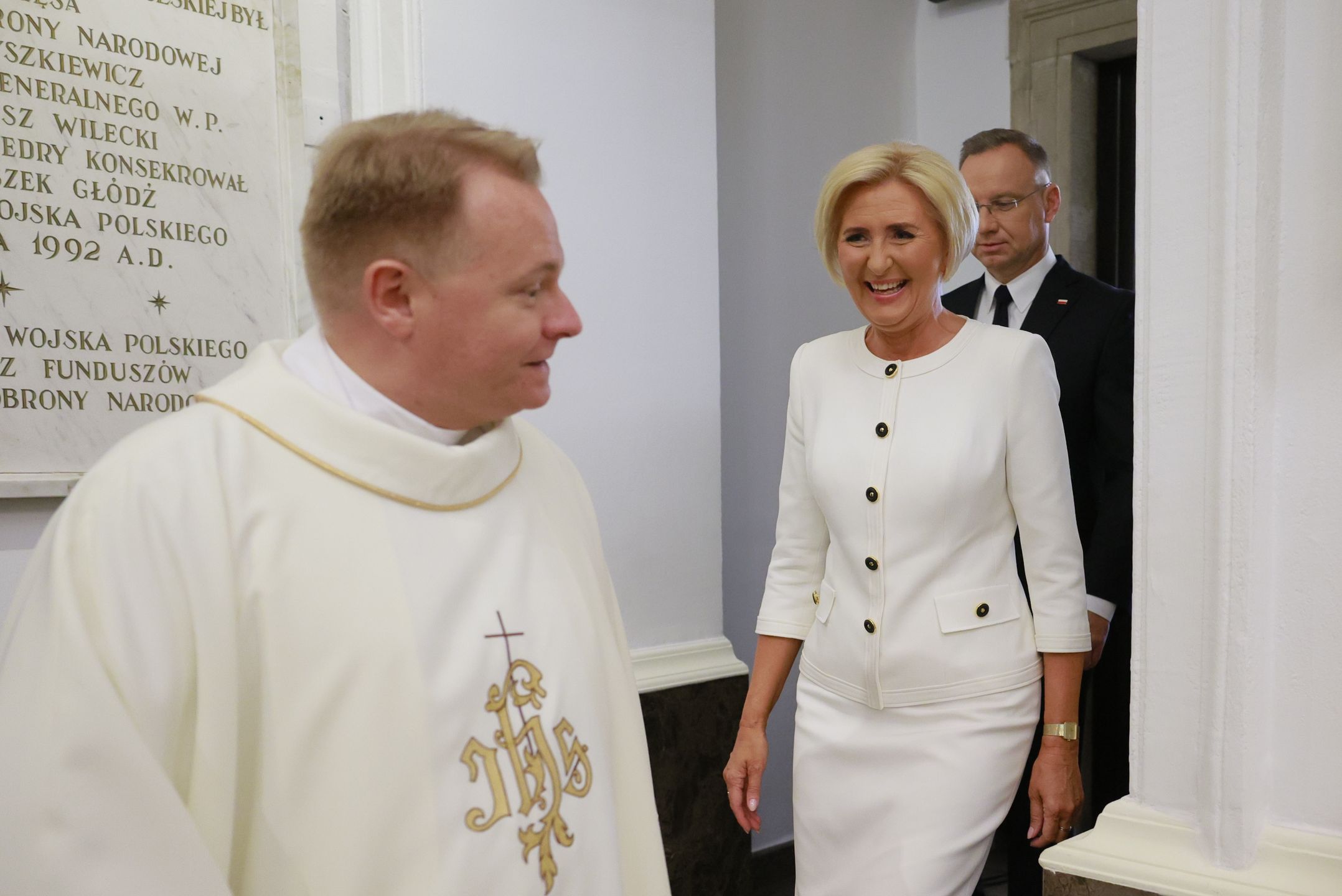 Agata Duda z mężem na obchodach Święta Wojska Polskiego