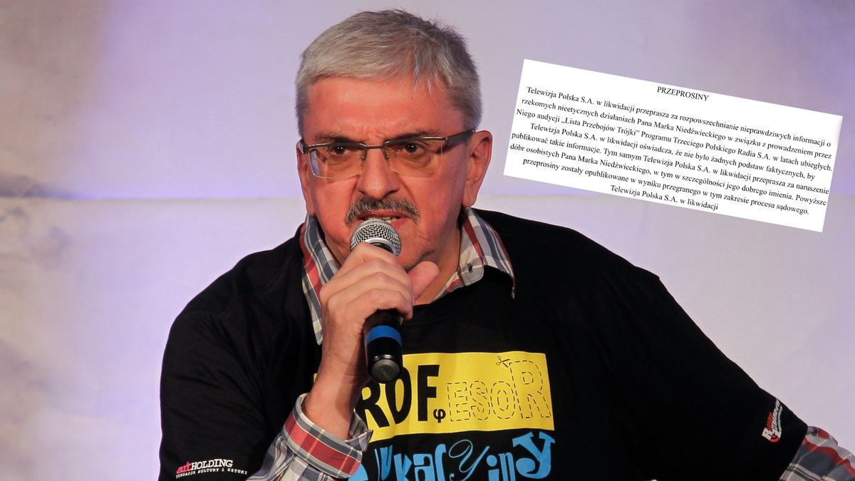 Marek Niedźwiecki doczekał się oficjalnych przeprosin od TVP