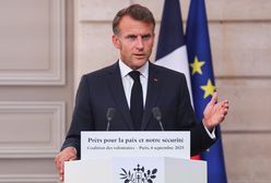 "Rosja zamyka się w logice wojny i terroru". Macron reaguje po ataku