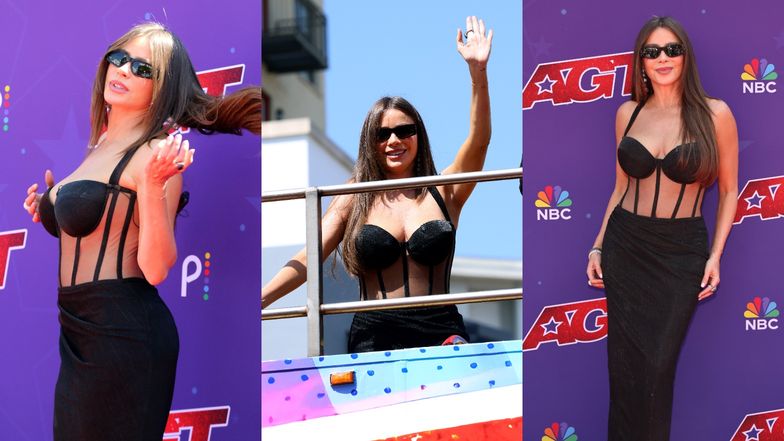 Sofia Vergara na ściance "America's Got Talent"