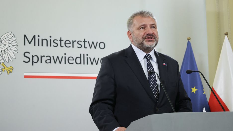 Warszawa, 31.07.2025. Minister sprawiedliwości Waldemar Żurek na konferencji prasowej w Ministerstwie Sprawiedliwości w Warszawie, 31 bm. (ad) PAP/Albert Zawada