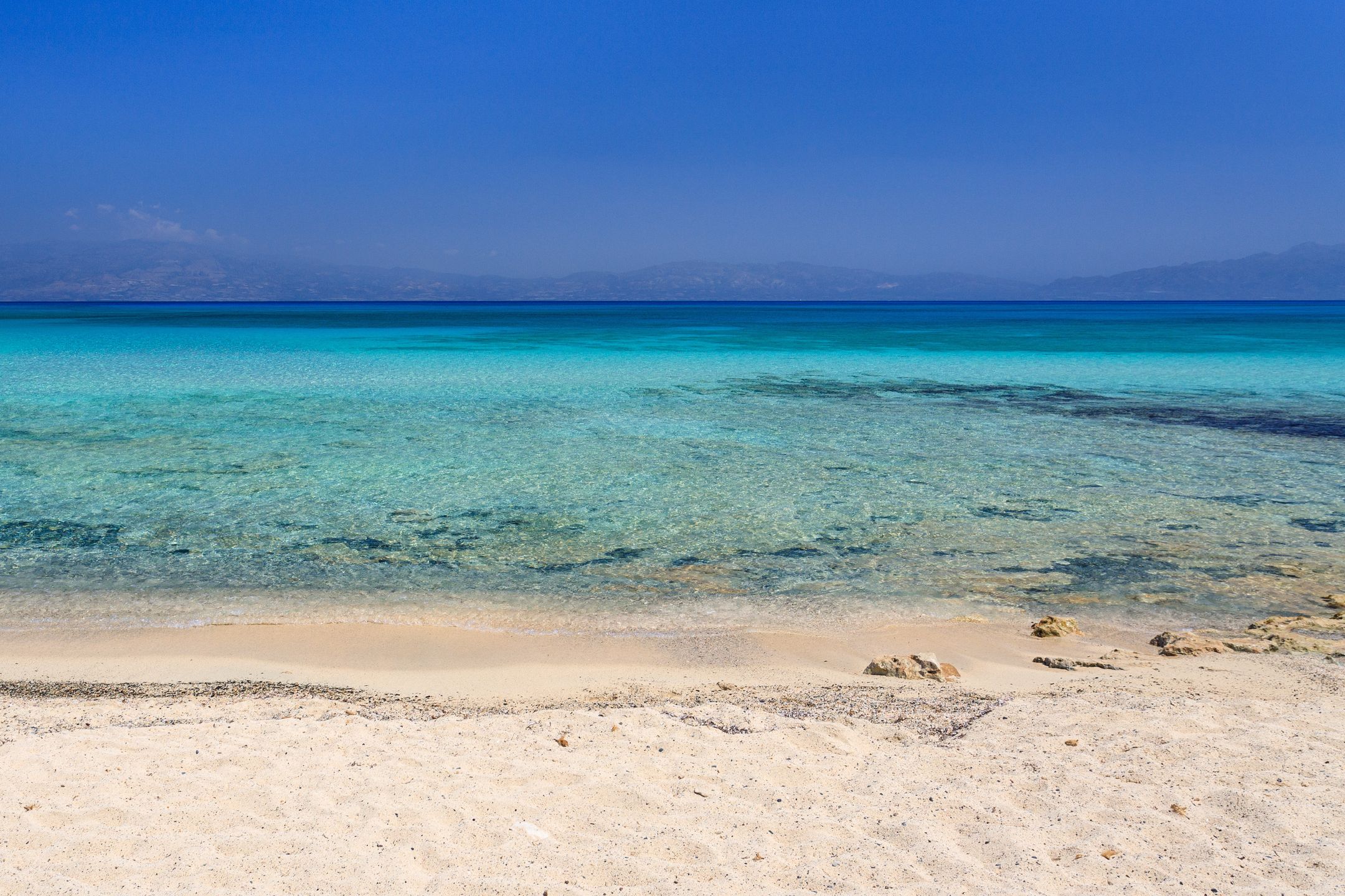 Plaża na wyspie Chrissi 