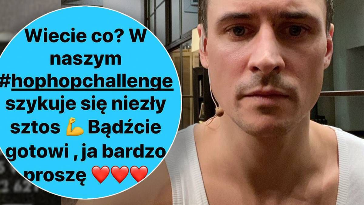 Mateusz Damięcki rzucił wyzwanie warte miliony. Na czym polega #hophopchallenge?