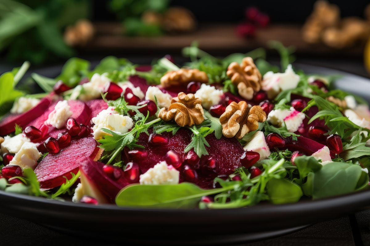 Turn heads this New Year's Eve with Ruby Salad - a vibrant, tasty concoction