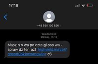 Fałszywy SMS o wiadomości głosowej