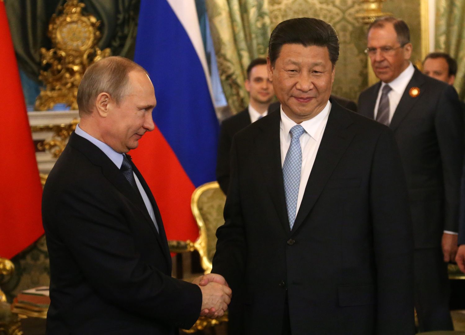 Chiński prezydent Xi Jinping  i Władimir Putin