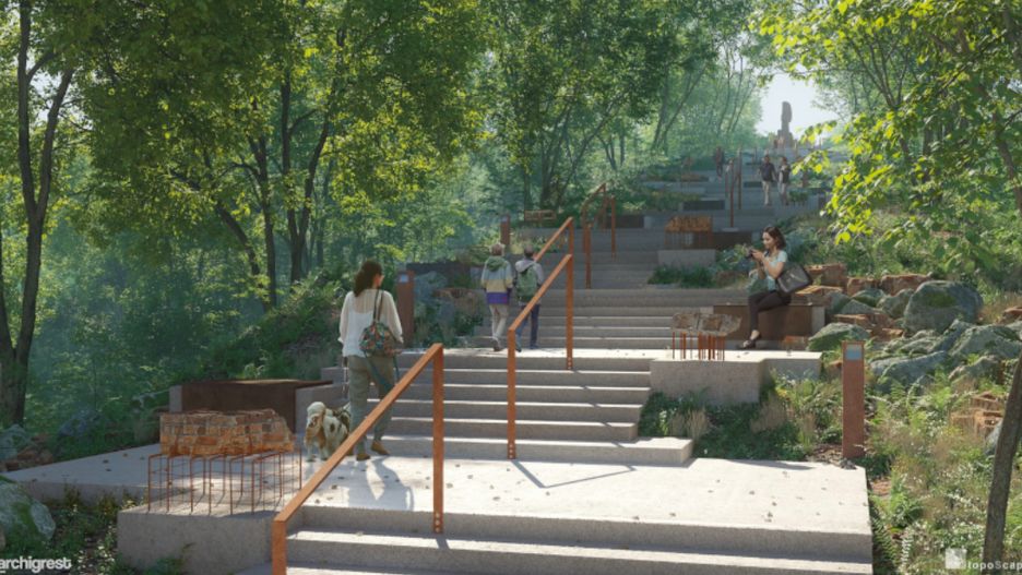 Warszawa. Park Akcji "Burza" i Kopiec Powstania Warszawskiego zmieniają się. Prace ruszają w październiku, a pod koniec 2022 roku będzie można podziwiać ich efekty (mat. prasowe)