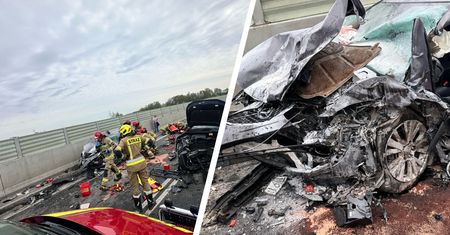 Koszmarny wypadek na obwodnicy Wrocławia. Są ranni