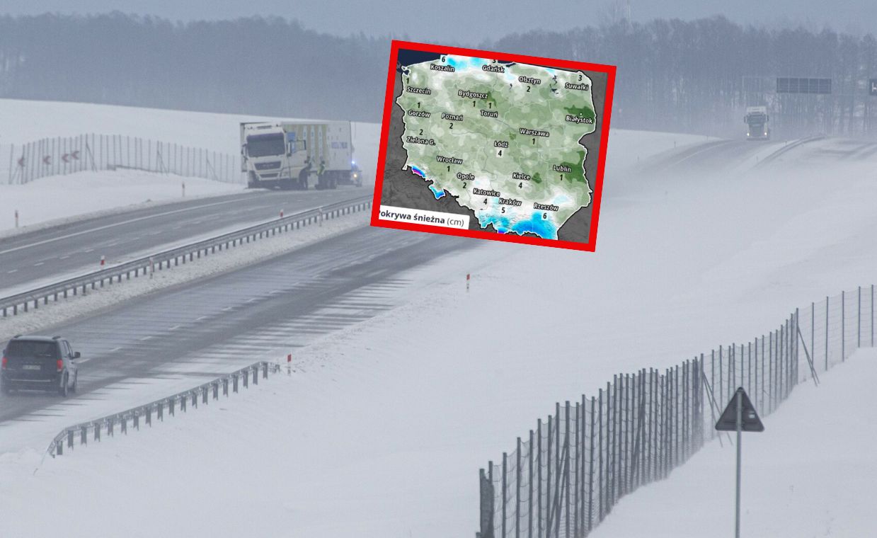 Tak śnieg zasypie całą Polskę. Jest nagranie