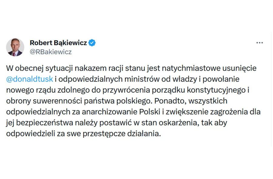 Bąkiewicz kontra Tusk