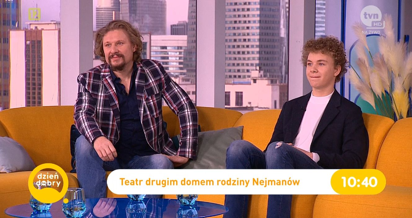 Andrzej Nejman z synem w "DDTVN"