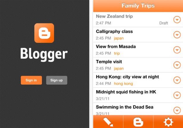Blogger w App Store