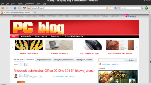 Firefox 3.6 Alpha 1 również dla Linuksa 1