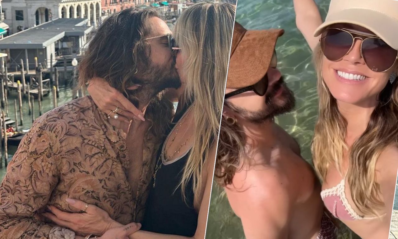 Heidi Klum i jej młody mąż nie mogą oderwać od siebie rąk. Przyłapano ich na plaży