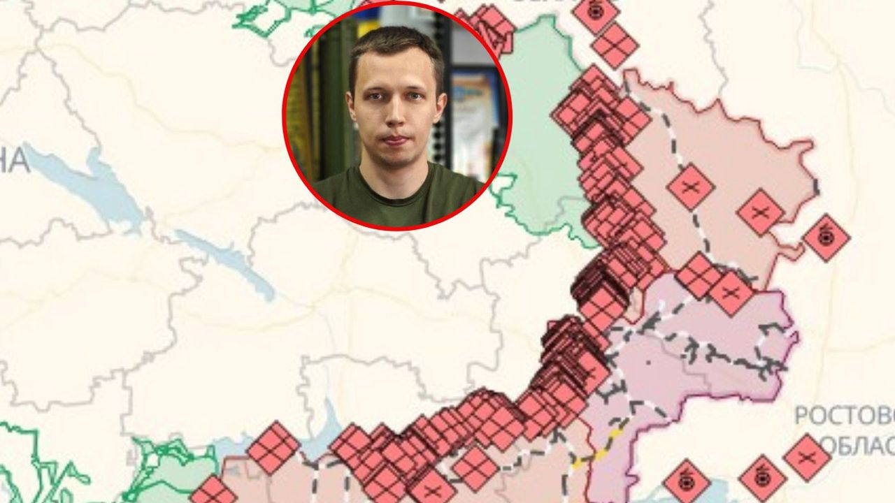 Czerwone romby śmierci na mapie wojennej. Wgryzają się w głąb Ukrainy