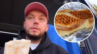 Książulo zachwycony kebabem w Grójcu. Naklejki jednak nie dał: "Chcę tu zjeść bez kolejki"