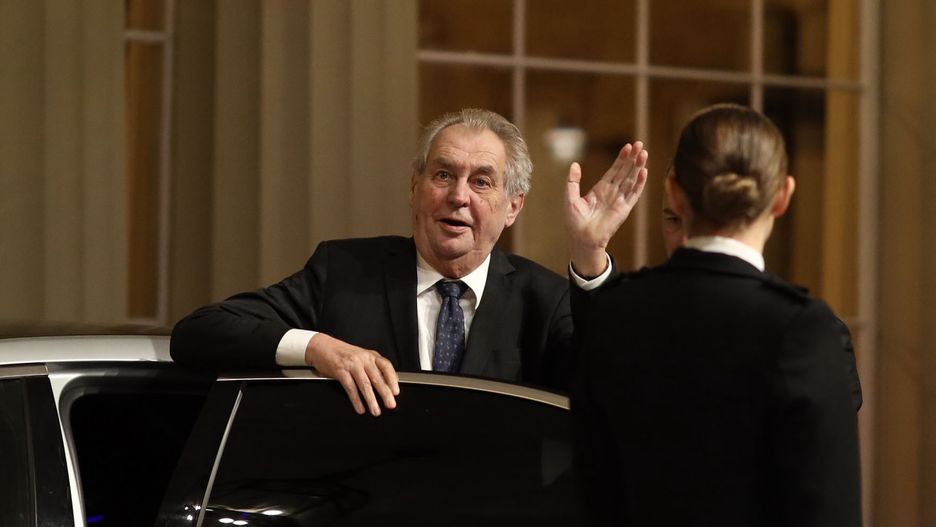 LONDON, ENGLAND - DECEMBER 03: President of the Czech Republic Miloš Zeman arrives at a reception for NATO leaders hosted by Queen Elizabeth II at Buckingham Palace on December 3, 2019 in London, England. Her Majesty Queen Elizabeth II hosted the reception at Buckingham Palace for NATO Leaders to mark 70 years of the NATO Alliance. (Photo by Dan Kitwood/Getty Images)