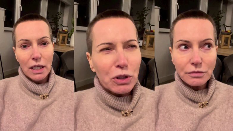 Roztrzęsiona Paulina Smaszcz relacjonuje wizytę na komendzie