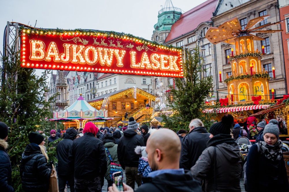 Klimat jarmarku we Wrocławiu zachwyca