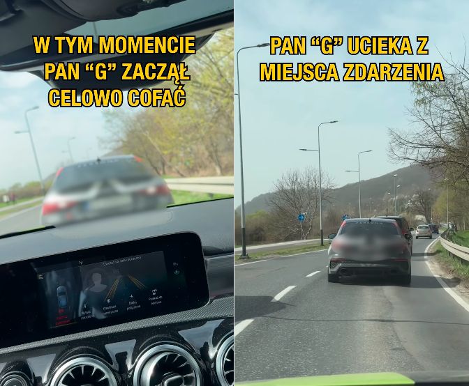 Kamil Szymczak relacjonuje wypadek. Pokazał nagranie