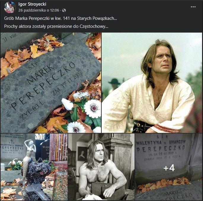 Stare Powązki. Grób Marka Perepeczki po ekshumacji