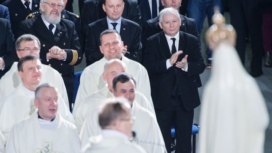 Jarosław Kaczyński w Toruniu podczas urodzin Radia Maryja