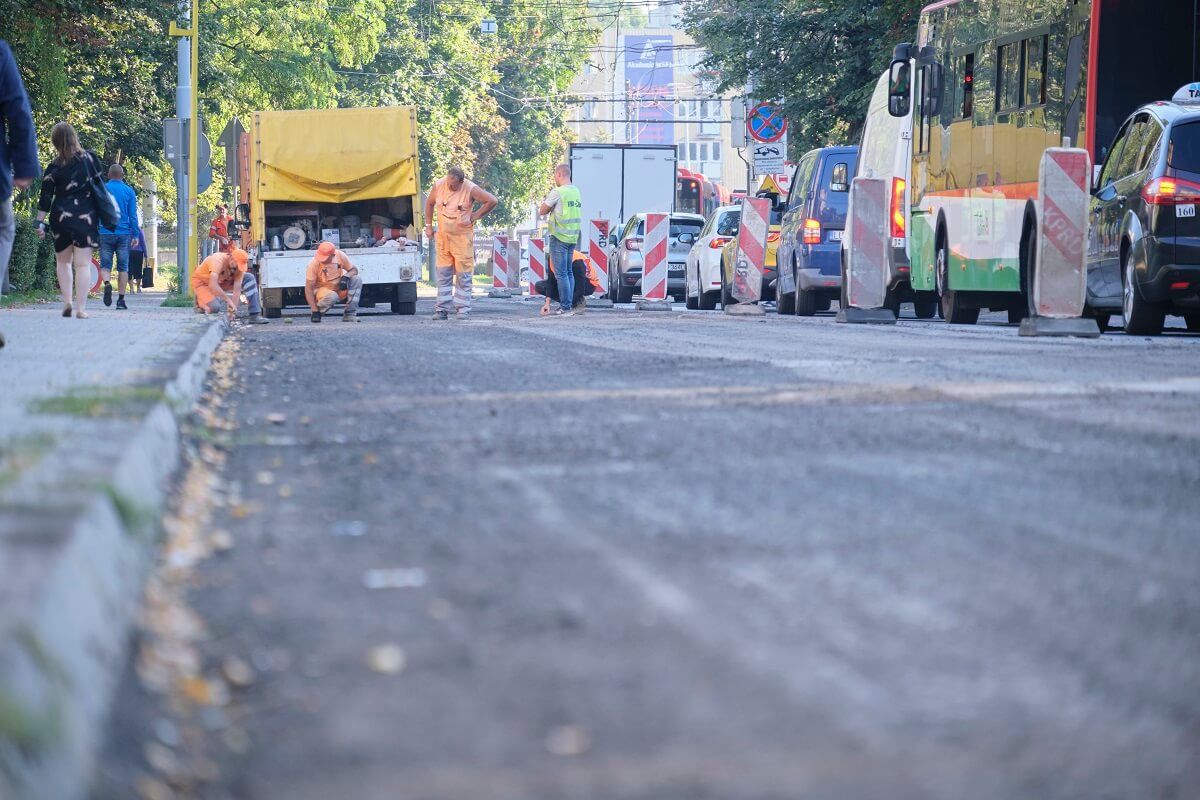 Remont ul. Nadbystrzyckiej, kierowcy utknęli w korku