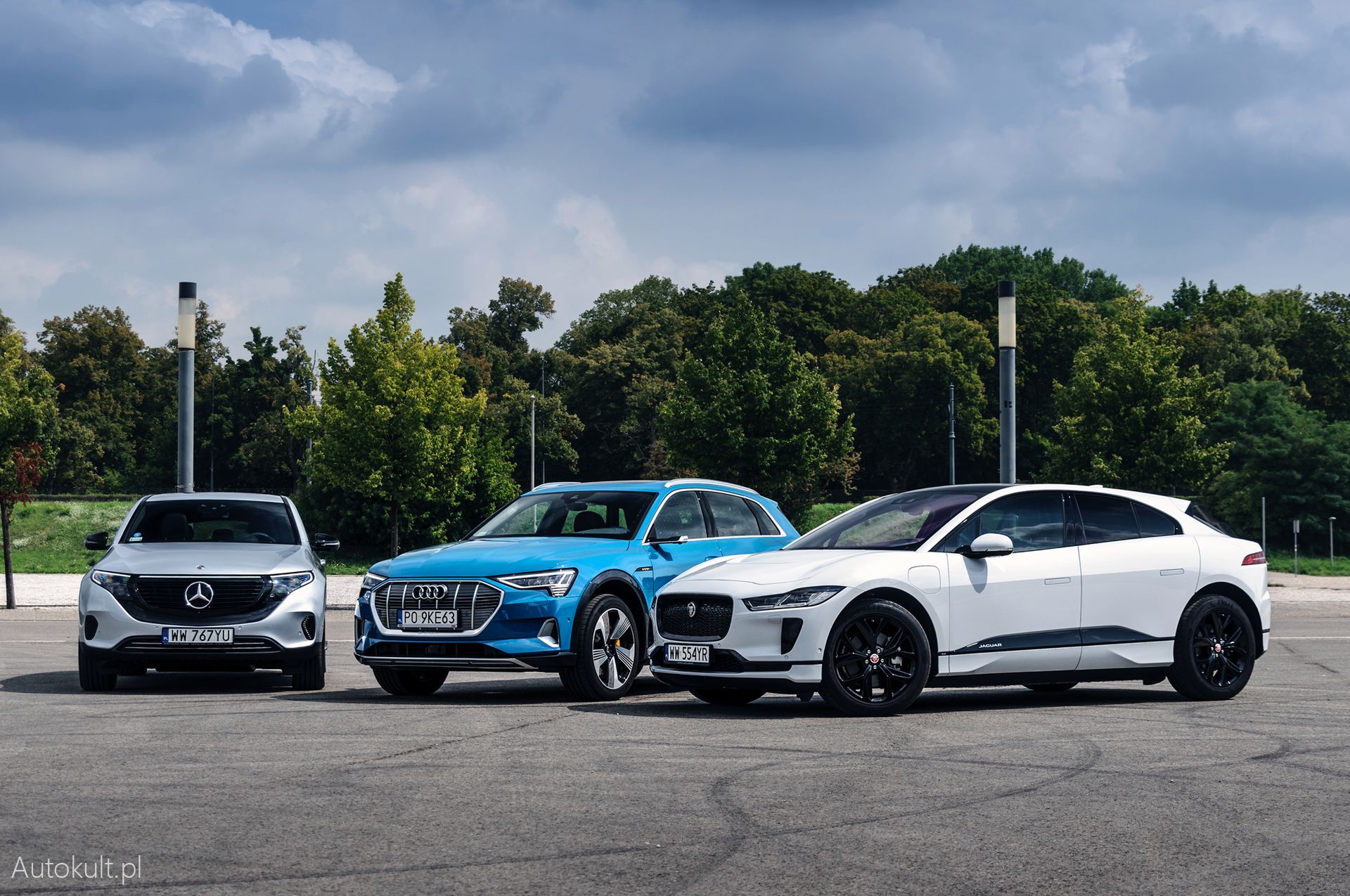 Jaguar I-Pace kontra Mercedes EQC i Audi e-tron: porównanie (fot. Mariusz Zmysłowski)