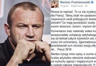 Pudzian o terrorystach: "POWINNIŚMY ICH TĘPIĆ! Nie podążajmy ślepo w kierunku bladego blasku kultury zachodu"