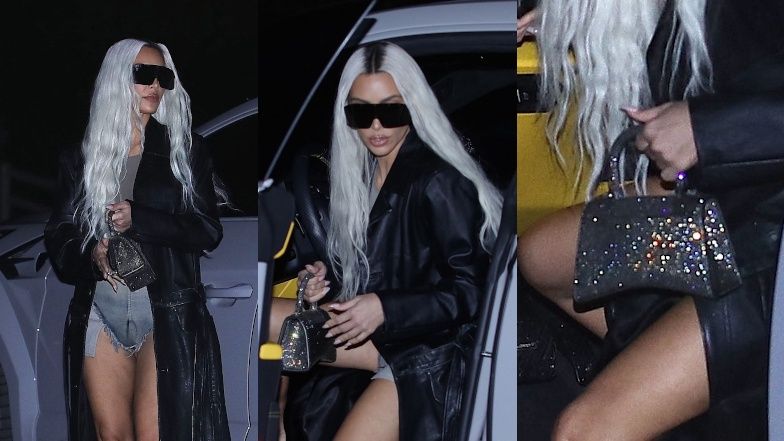 Kim Kardashian w dżinsowych majtkach