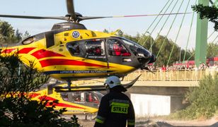 Pomorskie. Wypadek na A1. Kierowcę ciężarówki zabrał śmigłowiec LPR