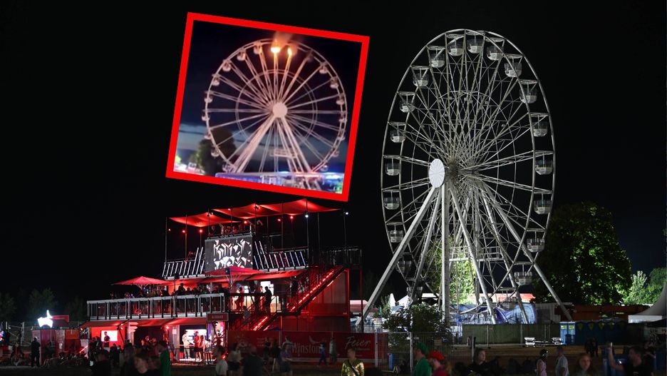 Na festiwalu Highfield zapaliły się dwie gondole diabelskiego młyna