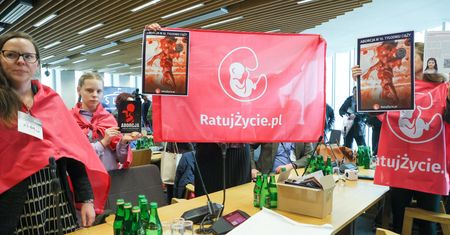 Incydent na posiedzeniu komisji ds. aborcji. Przyniosły zdjęcia płodów