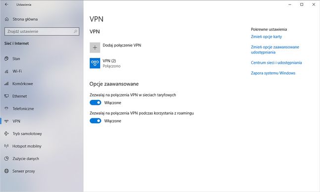 Większe bezpieczeństwo w Windows 10 – jeden ze sposobów to korzystanie z połączeń VPN.