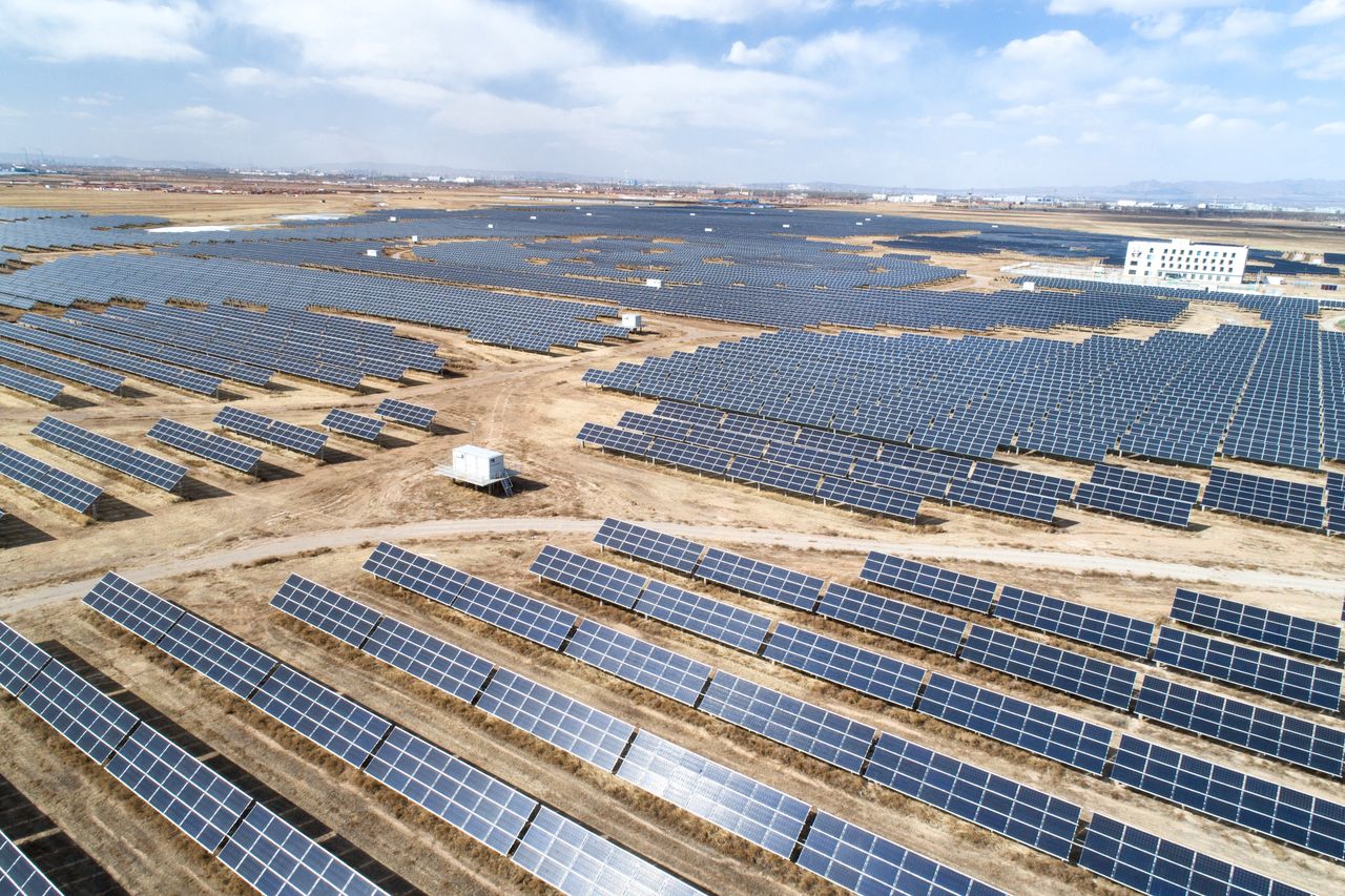 Farma słoneczna w Chinach
