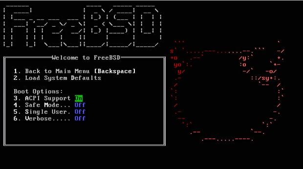 Rozsądny i przyjazny interfejs systemu rozruchowego FreeBSD