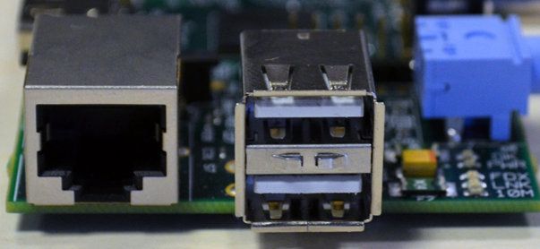 Złącze Ethernet i USB (wer. B)